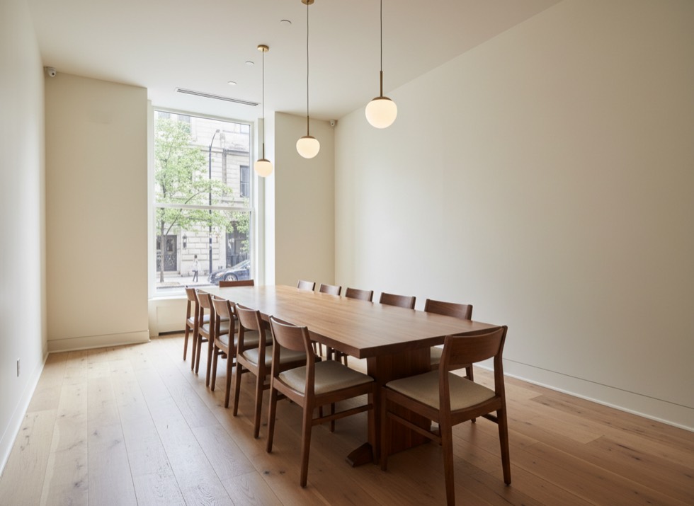 Private dining room before decoration